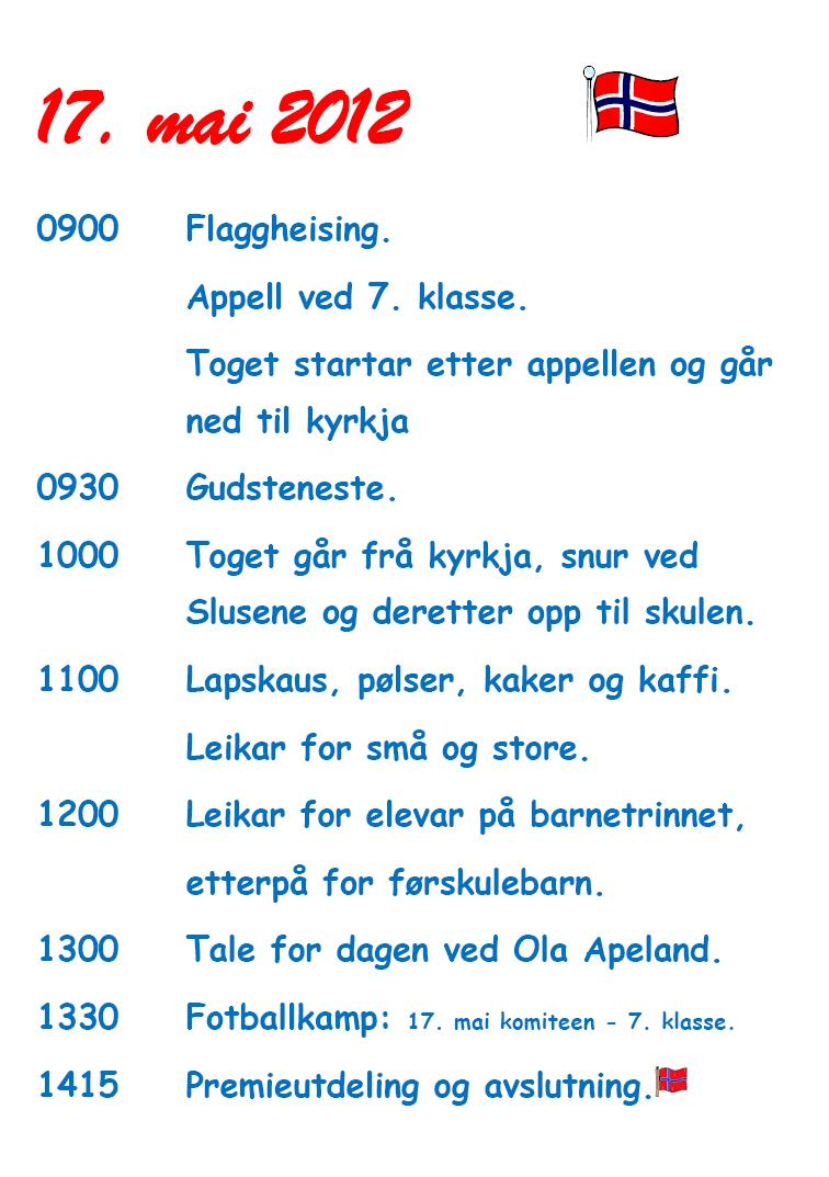 17.MAI PROGRAM